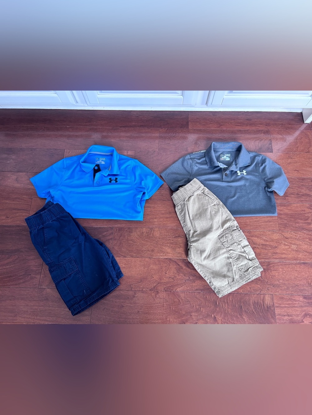Under Armour size medium boys golf shirts shorts bundle lot outfits